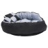 Cojín para perro reversible y lavable gris y negro 110x80x23