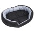 Cojín para perro reversible y lavable gris y negro 110x80x23