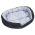 Cojín para perro reversible y lavable gris y negro 110x80x23