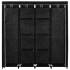 Armario con 4 compartimentos negro 175x45x170