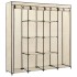 Armario con 4 compartimentos color crema 175x45x170