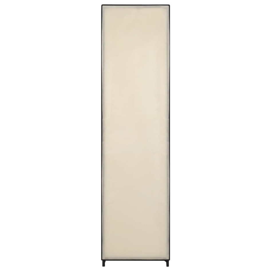 Armario con 4 compartimentos color crema 175x45x170