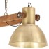 Lámpara colgante industrial 25 W latón 109 cm