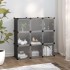 Estantería de cubos con 9 compartimentos y puertas PP