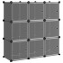 Estantería de cubos con 9 compartimentos y puertas PP