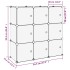 Estantería de cubos con 9 compartimentos y puertas PP