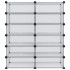 Zapatero PP transparente 94,5x36,5x106