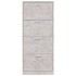 Mueble zapatero madera contrachapada gris hormigón 59x17x150
