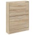 Mueble zapatero madera contrachapada roble 59x17x81