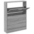 Mueble zapatero madera contrachapada gris Sonoma 59x17x81