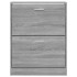 Mueble zapatero madera contrachapada gris Sonoma 59x17x81