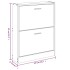 Mueble zapatero madera contrachapada gris Sonoma 59x17x81