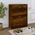 Mueble zapatero madera contrachapada roble ahumado 63x24x81