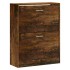 Mueble zapatero madera contrachapada roble ahumado 63x24x81