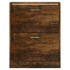 Mueble zapatero madera contrachapada roble ahumado 63x24x81
