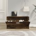 Banco zapatero madera contrachapada roble ahumado 80x24x45