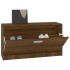 Banco zapatero madera contrachapada marrón roble 80x24x45