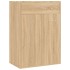 Mueble zapatero de madera contrachapada color roble