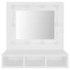 Mueble con espejo y luces LED blanco 60x31,5x62