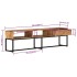 Mueble de TV madera maciza de acacia 160x30x45