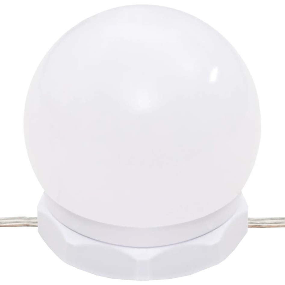 Mueble con espejo y luces LED color roble Sonoma 90x31,5x62