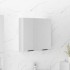 Armario de baño con espejo blanco 64x20x67