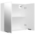 Armario de baño con espejo blanco 64x20x67