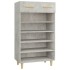 Mueble zapatero madera contrachapada gris hormigón 60x35x105