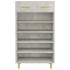 Mueble zapatero madera contrachapada gris hormigón 60x35x105