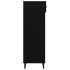 Mueble zapatero de madera contrachapada negro 60x35x105