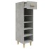 Mueble zapatero madera contrachapada gris hormigón 30x35x105