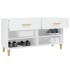 Mueble zapatero de madera contrachapada blanco 102x35x55