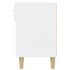 Mueble zapatero de madera contrachapada blanco 102x35x55