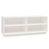Armario zapatero de madera maciza de pino blanco 110x34x45
