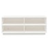Armario zapatero de madera maciza de pino blanco 110x34x45
