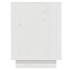 Armario zapatero de madera maciza de pino blanco 110x34x45