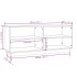 Armario zapatero de madera maciza de pino blanco 110x34x45
