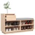 Mueble zapatero de madera maciza de pino 110x34x61