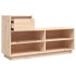 Mueble zapatero de madera maciza de pino 110x34x61