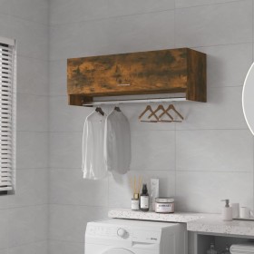 Armario madera contrachapada color roble ahumado 100x32,5x35