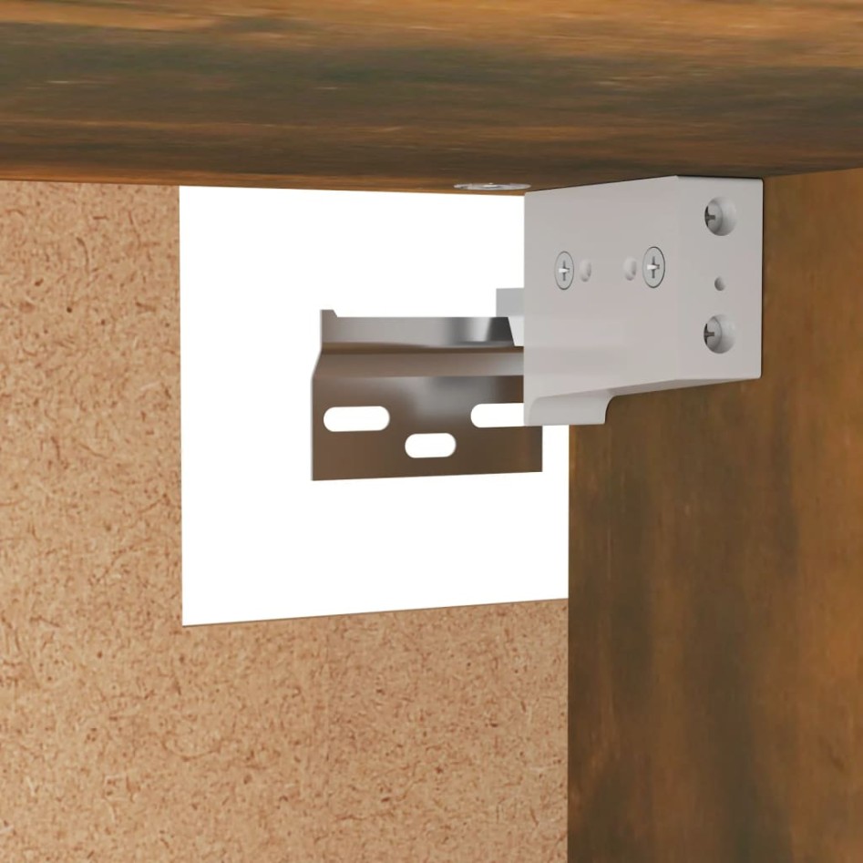 Armario madera contrachapada color roble ahumado 100x32,5x35