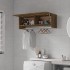 Armario madera contrachapada color roble ahumado 100x32,5x35