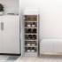 Zapatero de madera contrachapada gris Sonoma 32x35x92