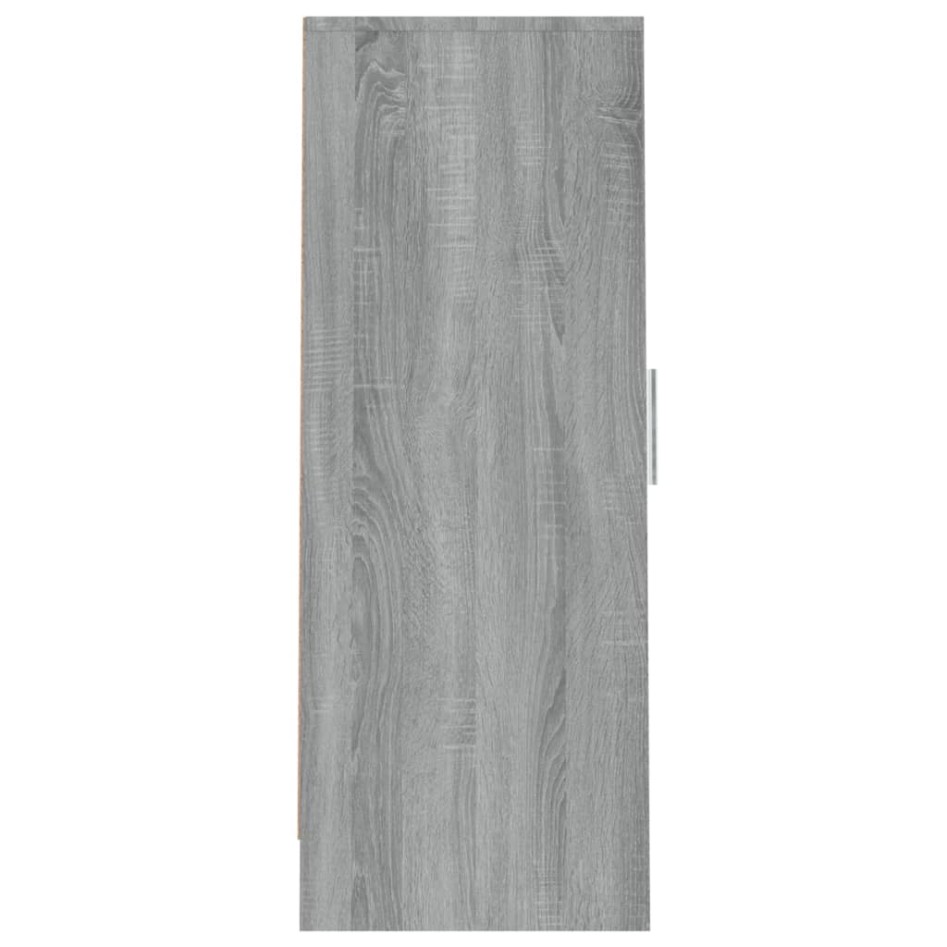 Zapatero de madera contrachapada gris Sonoma 32x35x92