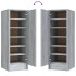 Zapatero de madera contrachapada gris Sonoma 32x35x92