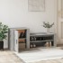 Mueble zapatero madera contrachapada gris hormigón 130x35x54