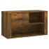 Mueble zapatero madera contrachapada roble ahumado 80x35x45
