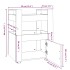 Carrito de cocina madera contrachapada gris Sonoma 60x45x80