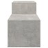 Mueble zapatero madera contrachapada gris hormigón 150x35x45