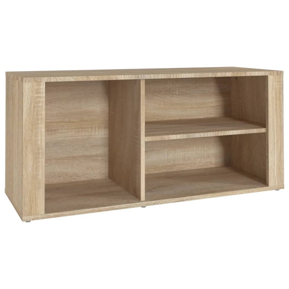 Mueble zapatero madera contrachapada roble Sonoma 100x35x45